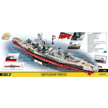 Marineschipmodel COBI COBI-4839 bouwpakket 1:300 lengte 870 mm hoogte 215 mm