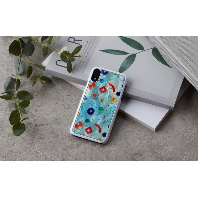 Smartphonehoesje iKins voor iPhone XR — witte Poppin Rock beschermhoes