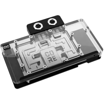 Grafische kaart waterkoeler Alphacool Core RX 9070 XT Hellhound+ Transparant Chrome met backplate