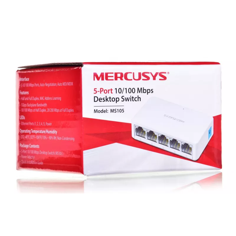 Mercusys 5-poorts 10/100Mbps desktop switch