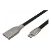 NATEC kabel USB-C/A 2.0 1m prati 1m zwart metaal