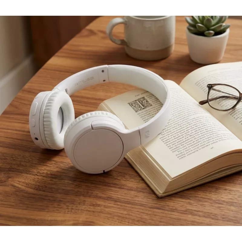 Muse | Stereohoofdtelefoon | M-272 BTW | Draadloos/Bedraad | On-Ear | Wit | Noise Cancelling