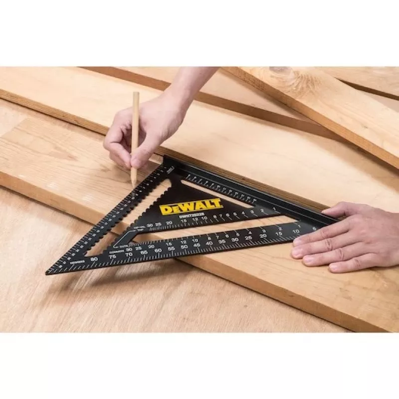 Liniaal DeWALT DWHT25228-0 300 mm aluminium zwart geel