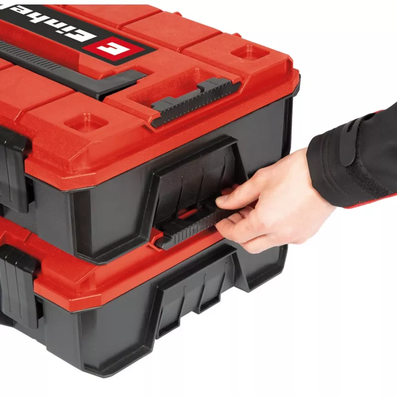 Gereedschapskoffer Einhell E-Case S-F zwart rood