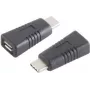 Kabeladapter ShiverPeaks BS13-20014 USB 3.1 Type-C naar Micro-USB 2.0 Type-B zwart