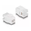 DeLOCK Keystone LSA set RJ45 RJ11 Cat.6 zwart cliphouder