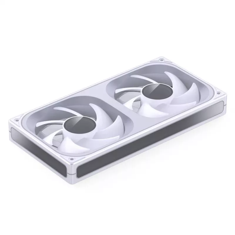 JONSBO ZB-240W 2x120mm ARGB PWM behuizingsventilator – wit