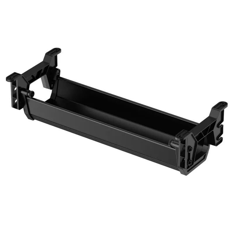 Kabelgoot onder bureau MACLEAN MC-106B — zwart, ABS, maximale belasting 5 kg