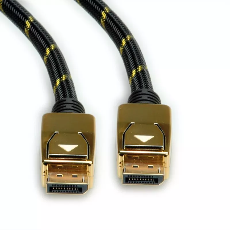 ROLINE 11.04.5920 DisplayPort-kabel 1 m zwart - goud (11.04.5920)