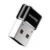 Baseus USB-stekker naar Type-C-bus adapter converter zwart