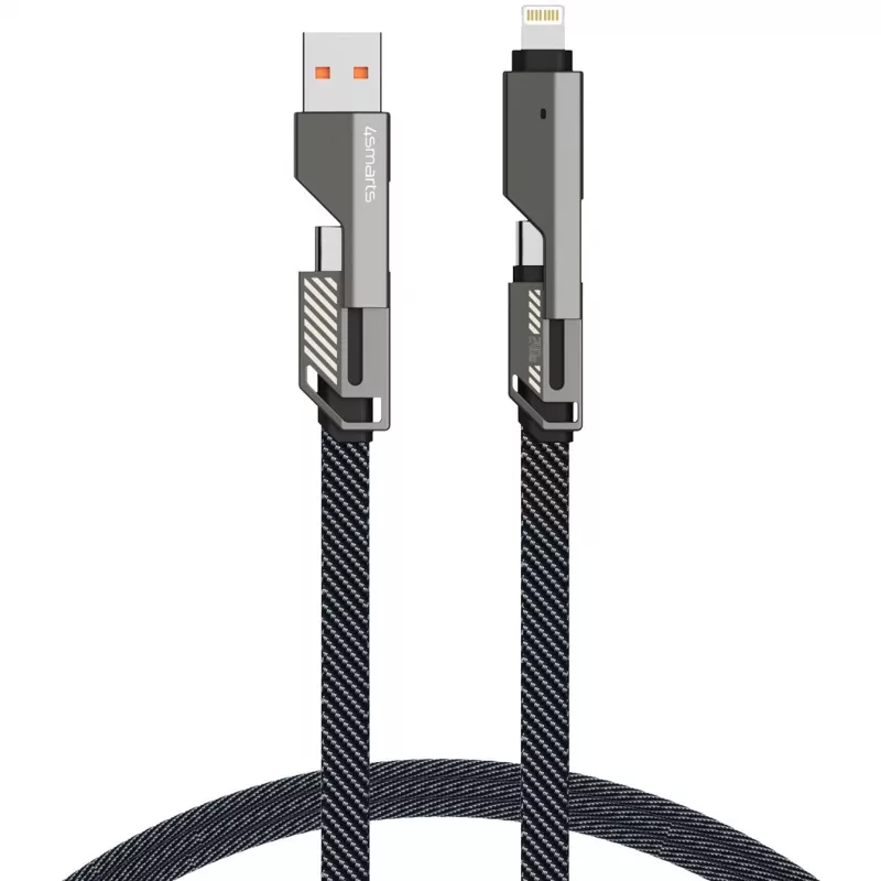 4smarts USB-C kabel ComboCord Flat 240W+ sleutelhanger - kabel - Digitaal/Data