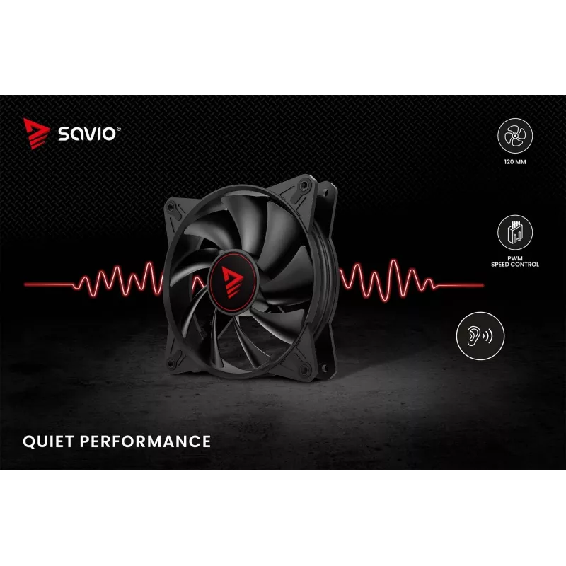 SAVIO SAVGBLADE 120mm PWM behuizingsventilator