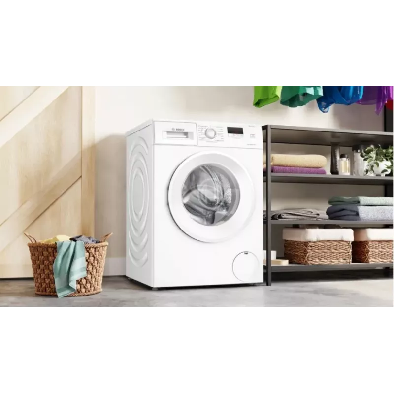 Frontlader wasmachine Bosch WGE02201PL — 8 kg, 1200 t/min, 55 l trommel, LED-display, inverter
