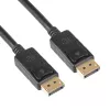 Akyga AK-AV-10 DisplayPort-kabel, stekker/stekker, vergulde stekkers, 1,8 m, zwart