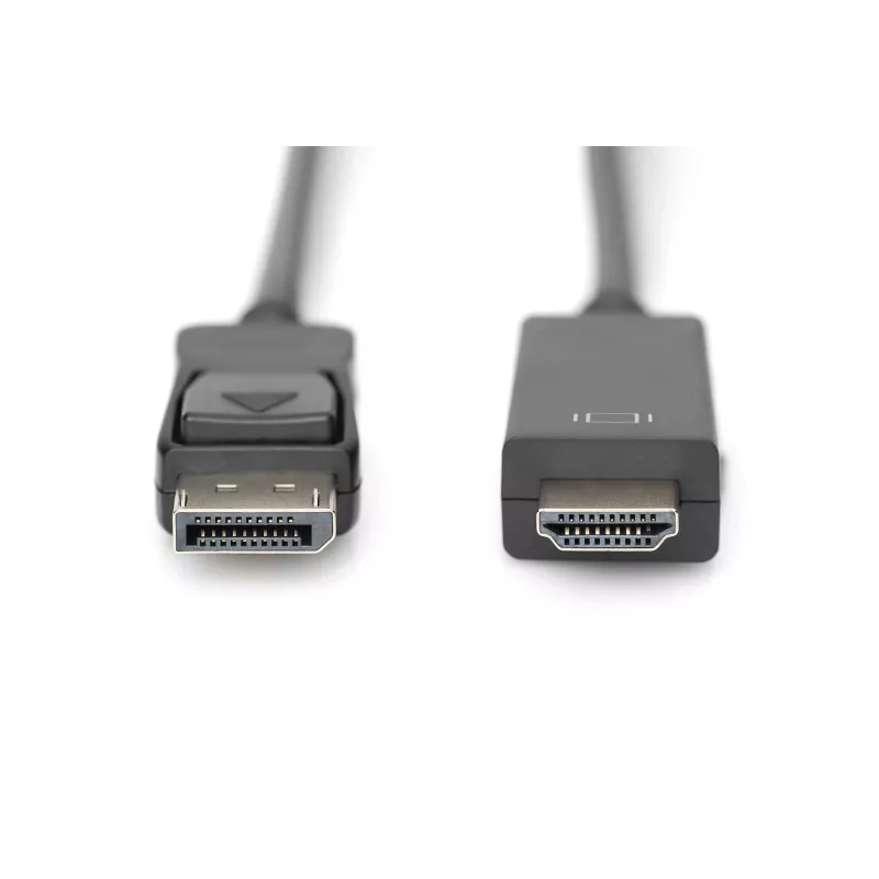 Adapterkabel DisplayPort 1.2 met vergrendeling 4K 60Hz UHD Type DP/HDMI A M/M zwart 2 m