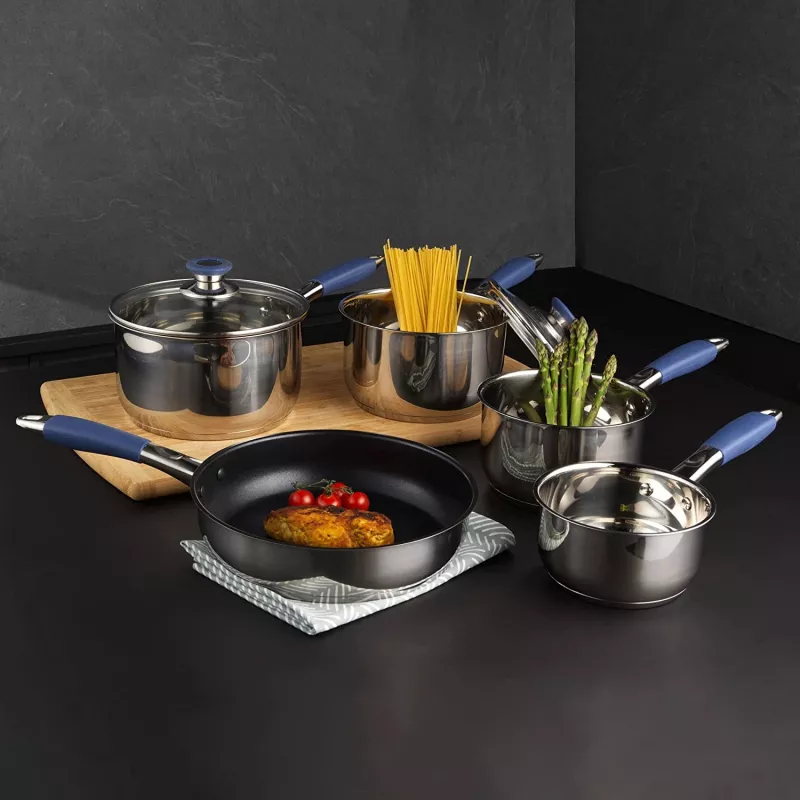 Pannenset Russell Hobbs RH01179EU, 5-delig, blauw
