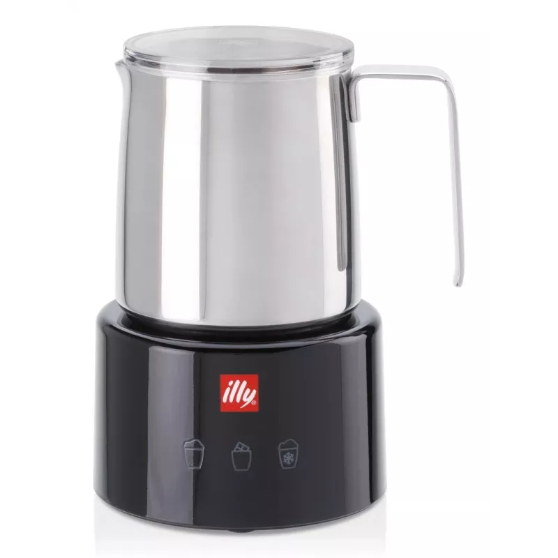 Melkopschuimer/-warmer Illy 23760 zwart RVS 250ml
