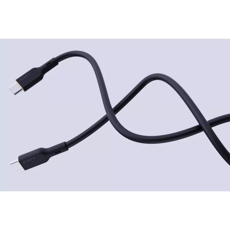 AUKEY CB-SCC241 USB-C Power Delivery PD 240W 5A 20V 1m nylon zwart - D