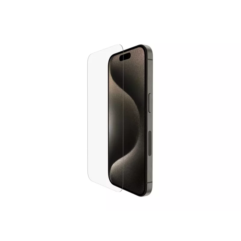 Belkin | ScreenForce Pro | UltraGlass2 antimicrobiële schermbescherming | Apple | voor iPhone 15 Pro | glas | transparant | heldere schermbescherming