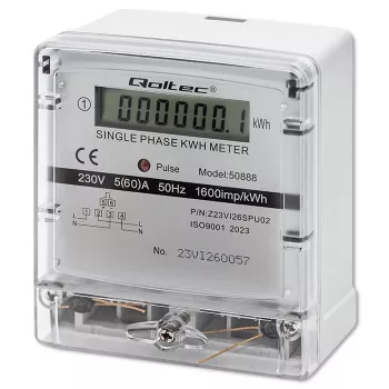 Eenfasige elektronische energieverbruiksmeter 230V LDC
