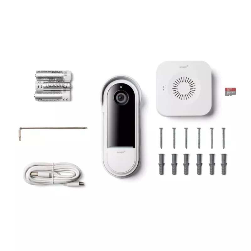 Deurbel-gong Omajin by Netatmo OVD-01-EU zwart wit