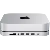 Satechi USB Type-C aluminium standaard en hub voor Apple Mac mini (zilver)