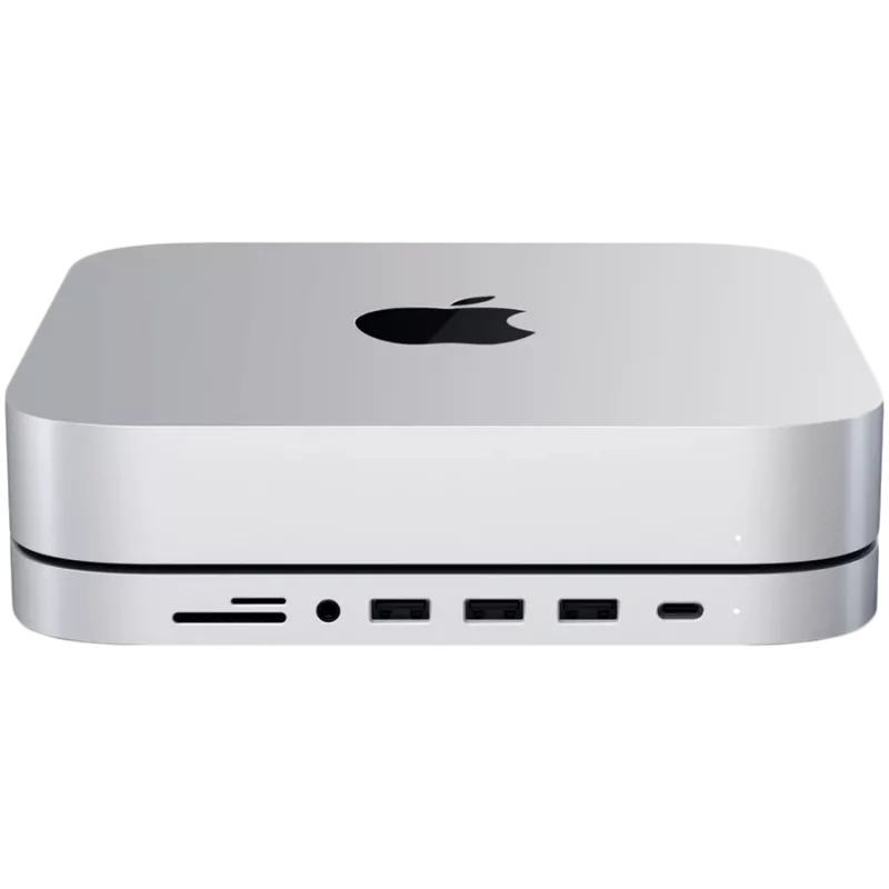 Satechi USB Type-C aluminium standaard en hub voor Apple Mac mini (zilver)