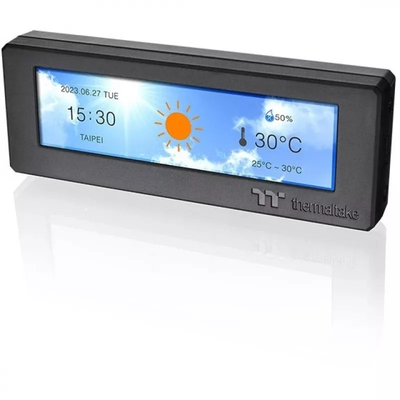 Thermaltake 3,9 inch LCD-schermkit zwart voor Tower 300-serie en Ceres 330 Hydrangea Blue