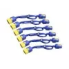 APC stroomkabelset (6 stuks), vergrendeling, C19 naar C20, 1,8 m, blauw, 1,8 m, C19-koppeling, C20-koppeling