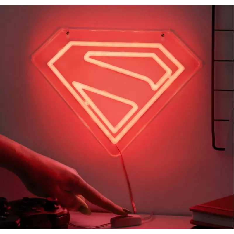 Wandmontage LED-neonlicht Paladone Superman PP14478SMTVN, decoratief wandbord