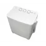 Halfautomatische wasmachine Ravanson XPB-700 — bovenlader, 4 kg capaciteit, 1400 tpm centrifugeren, wit