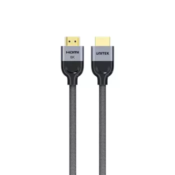 HDMI-kabel Unitek C11093RGY01-1M — 1 m, HDMI 2.1, 48 Gbit/s, 8K (7680×4320), 144 Hz, vergulde stekkers