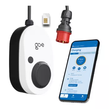 go-e Gemini flex 2.0 zwart wit wallbox 11000W Type 2