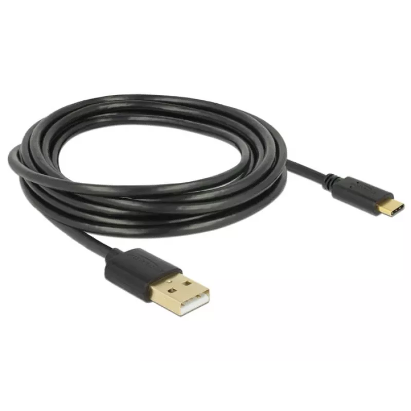 USB-kabel DeLOCK 85209 USB 2.0 3 m USB-A USB-C zwart