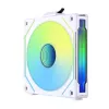 120mm Lian Li UNI FAN SL-INF Wireless ARGB PWM — wit, modulair magnetisch ventilatorsysteem