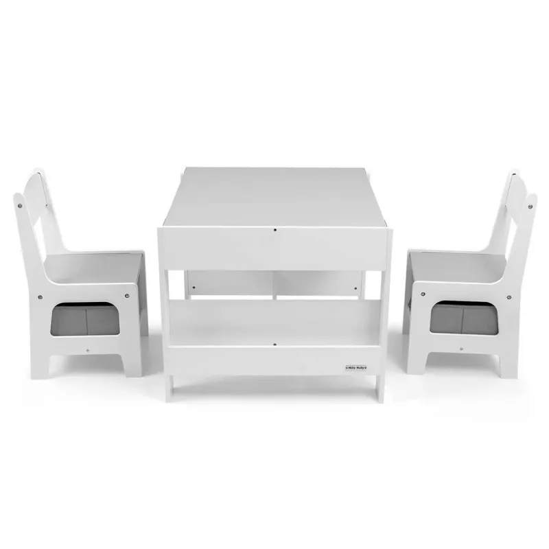 Kindermeubelset Milly Mally Sven White – model 5488, witte uitvoering