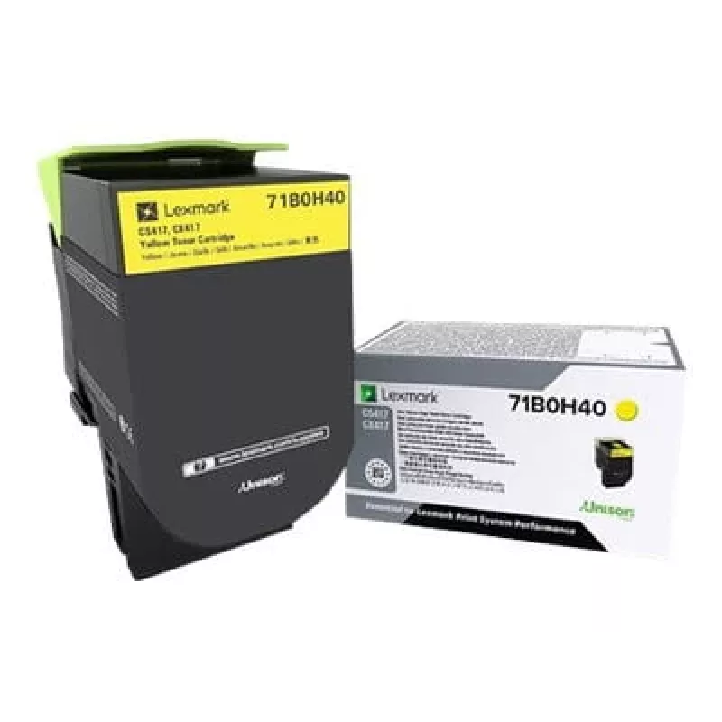 Lexmark 71B0H40 tonercartridge voor CS417/CS517/CX417/CX517, geel, hoge capaciteit