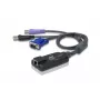 ATEN USB - VGA naar Cat5e/6 KVM-adapterkabel (CPU-module), met smartcardlezer & Virtual Media-ondersteuning
