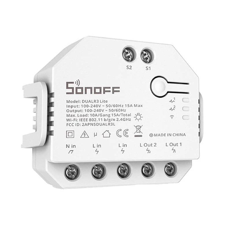 Sonoff Dual R3 Lite slimme schakelaar