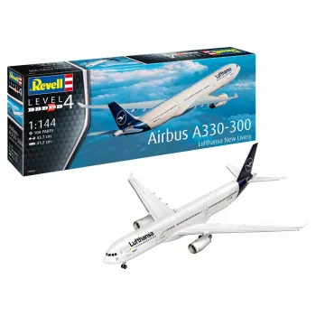 Plastic model vliegtuig REVELL Airbus A330-300 Lufthansa schaal 1:144