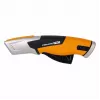 Fiskars 1062938 universeel mes zwart, oranje trapeziummes
