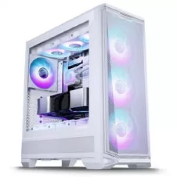 PHANTEKS Eclipse G400A pc-behuizing + Glacier M25 Gen2 AiO-vloeistofkoeling - wit