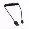 ROLINE USB 2.0 spiraalkabel - A - Micro B - ST/ST 1,0 m - afgeschermd - USB 2.0 Type Micro B - 1 mm - spiraalkabel (11.02.8317)