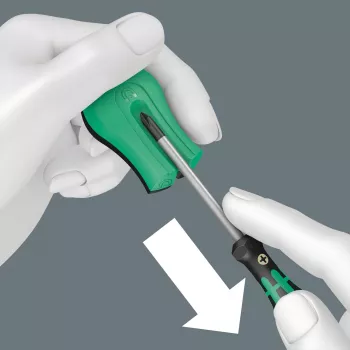 Niet-elektrische magnetiseerder/demagnetiseerder Wera 05033404001 zwart groen