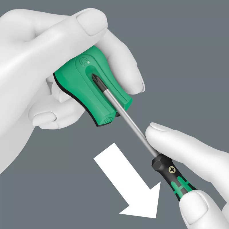 Niet-elektrische magnetiseerder/demagnetiseerder Wera 05033404001 zwart groen