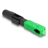 DeLOCK glasvezel-snelconnector SC simplex stekker APC veldconfectieerbaar