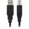USB 2.0 kabel, USB-A stekker > USB-B stekker (zwart, 3,0 meter)