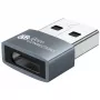Good Connections adapter USB 2.0 stekker A naar USB-C bus aluminium behuizing grijs (USB-AD203)