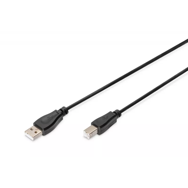 Assmann USB-verbindingskabel. Type-A - B M/M. 1,8 m. USB 2.0 geschikt. UL. bl (AK-300102-018-S)
