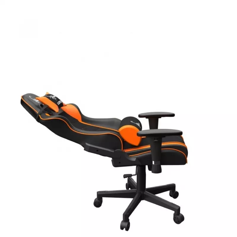 Gamingstoel GEMBIRD GC-SCORPION-04X zwart-oranje ergonomisch design, verstelbare zitting, hoge rugleuning